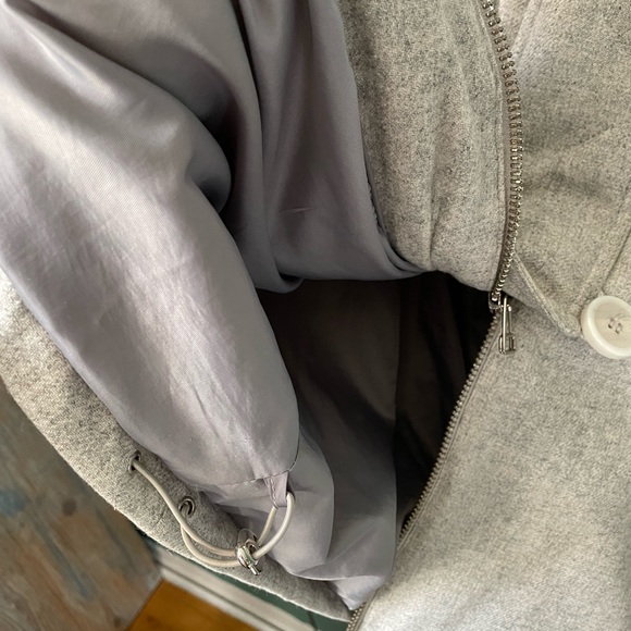 Denim and wool women puffer jacket -S size- snow jacket - Picture 7 of 12